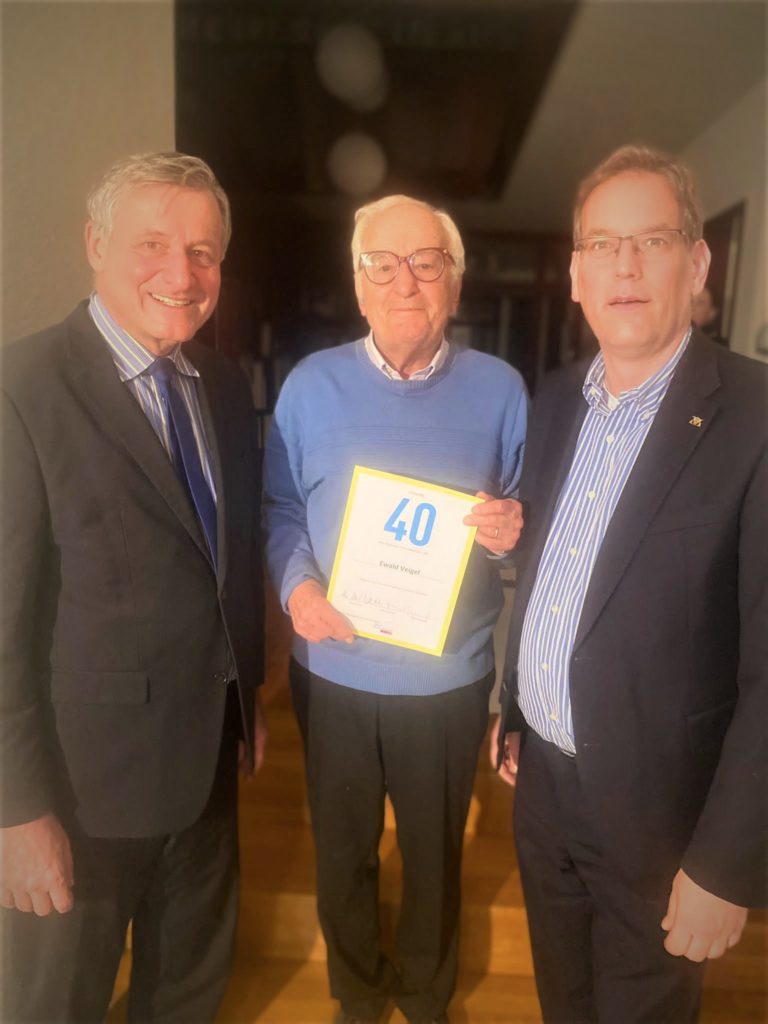 Ewald Veigel 40 Jahre in der FDP