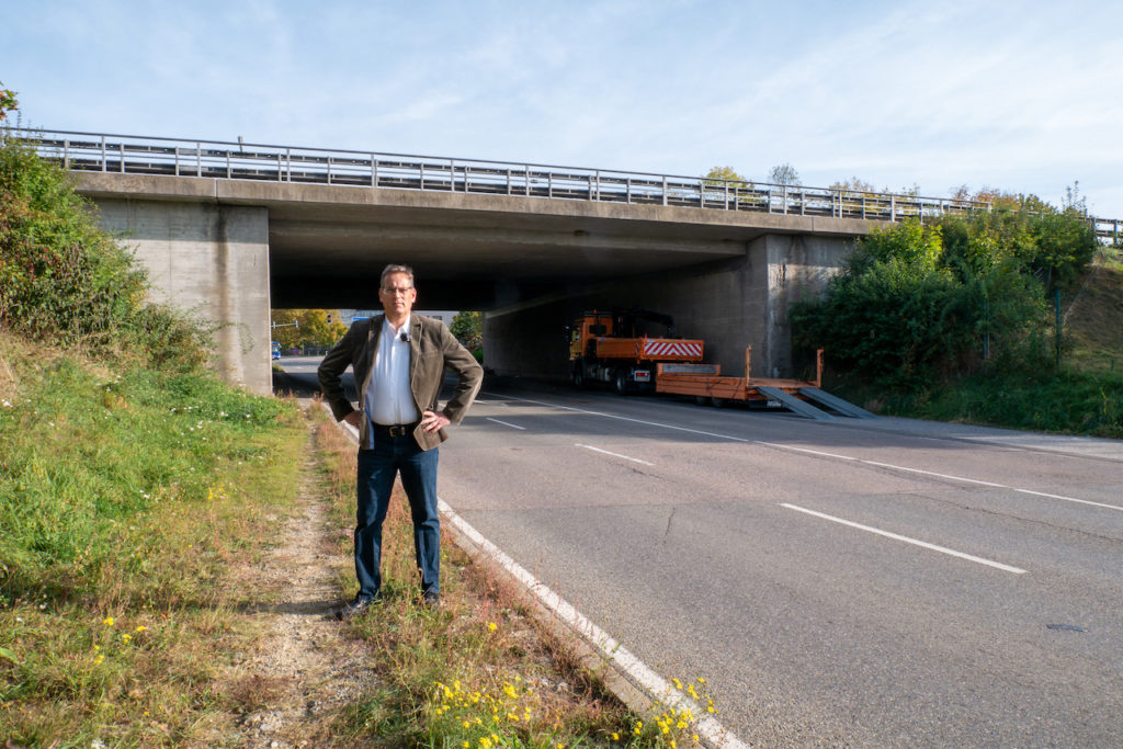 Lücke in Heimsheimer Radweg soll nun doch provisorisch geschlossen werden –  Jahrelanger Einsatz Schweickerts zeigt Erfolg